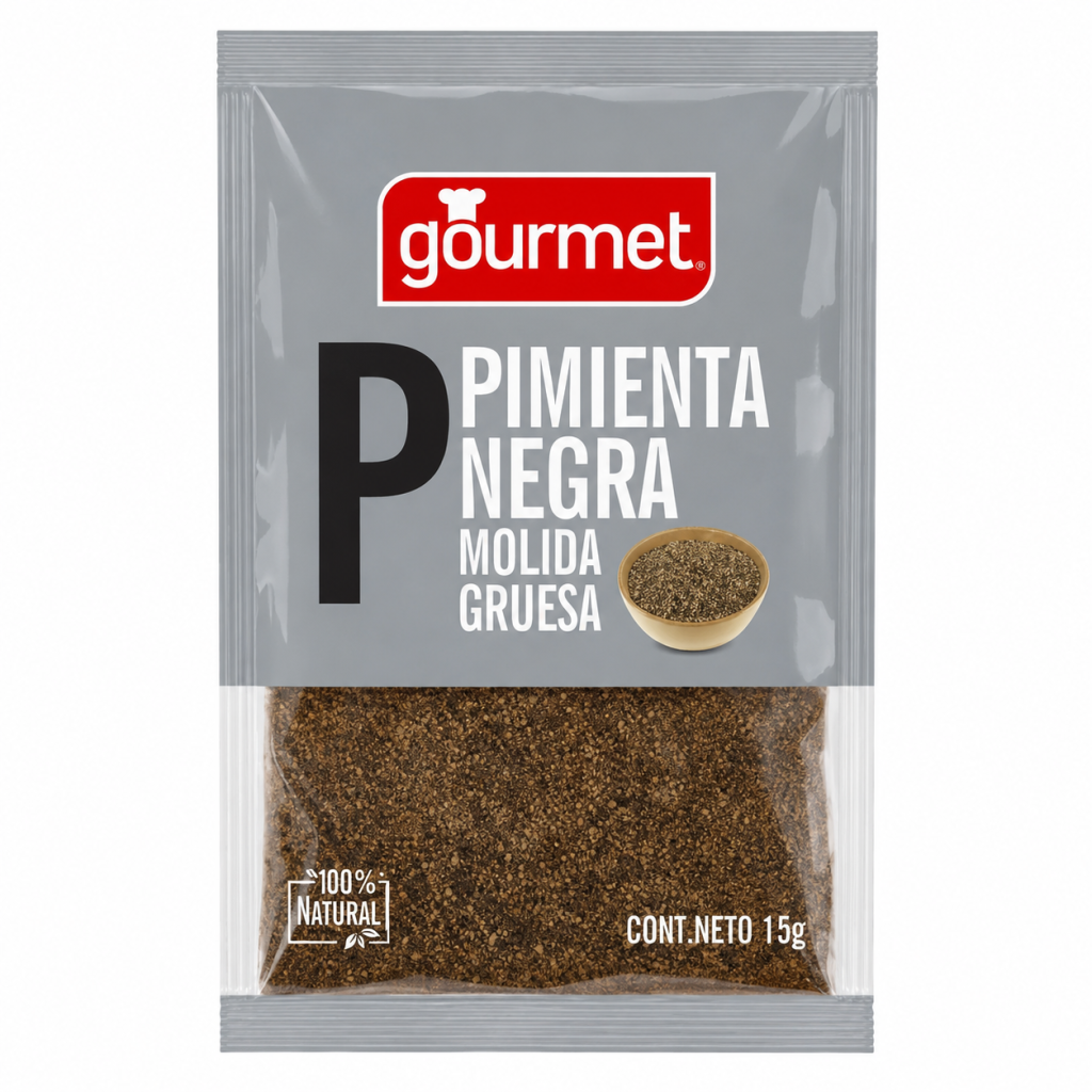 Pimienta Negra Molida 15 G.