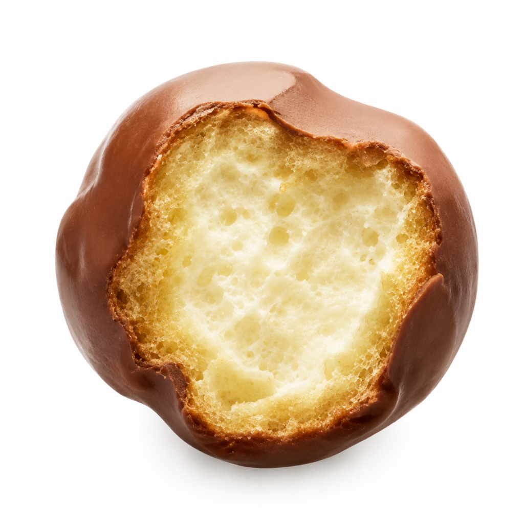 Profiterol Bañado de Chocolate y Avellana