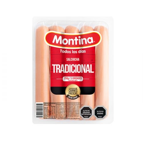 Salchicha Montina 5 Unidades Tradicional