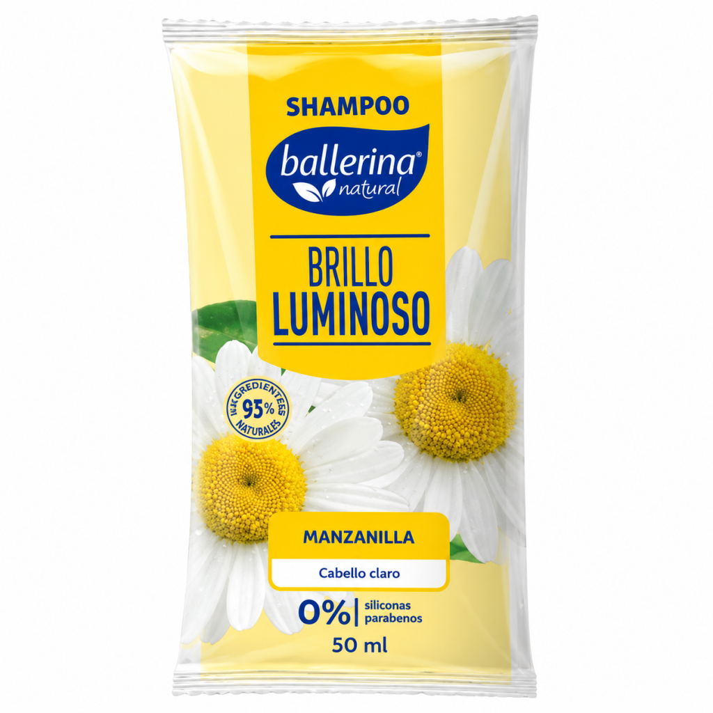 Shampoo Ballerina Manzanilla Brillo Luminoso 50ml