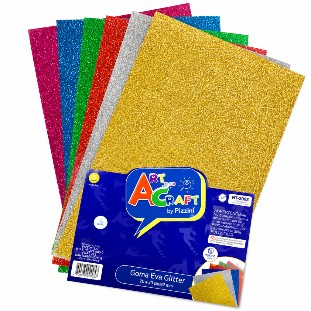 Set de Goma Eva Art And Craft Glitter