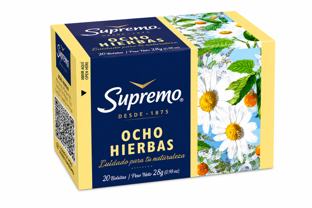 Te Supremo 8 Hierbas 20 Bolsitas