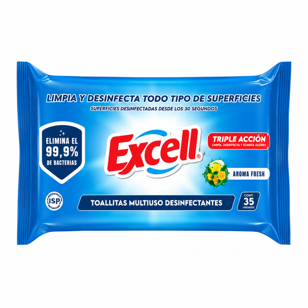 Toallitas Desinfectantes Excell 35 un