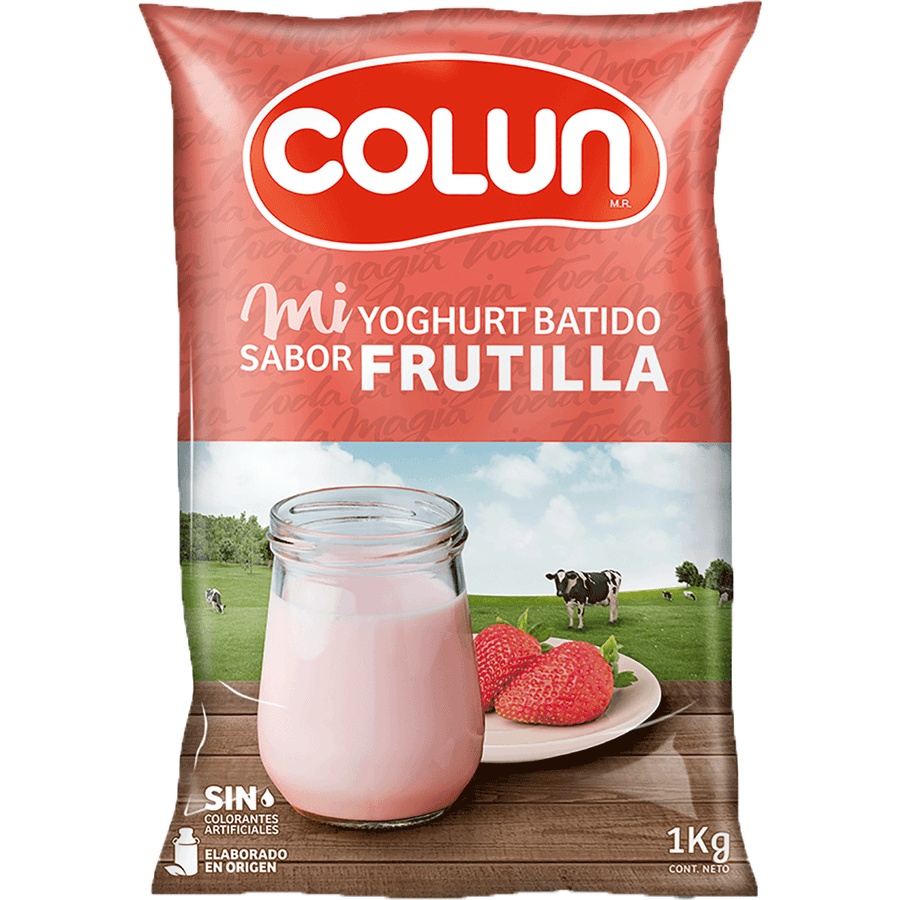 Yogurt Colun Frutilla 1 Kg