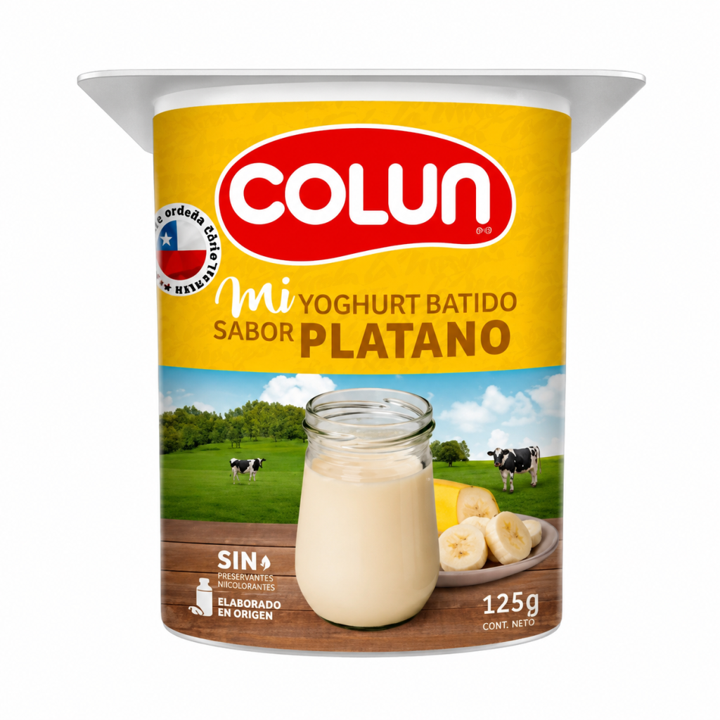 Yogurt Colun Platano 125 G