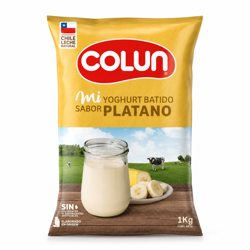 Yogurt Colun Platano 1 Kg
